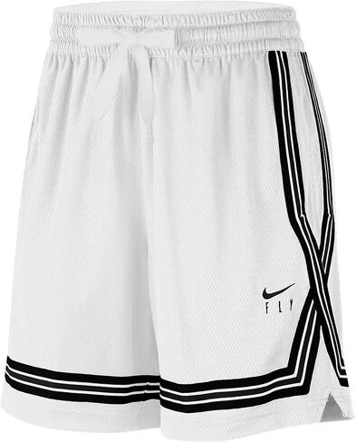 Nike Dri-FIT Swoosh Fly Women's Basketball Shorts CK6599-100 Size 2XL White/Black in Saudi Arabia