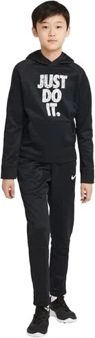 بلوفر بغطاء للرأس للتدريب من Nike Big Boys Therma Graphic (X-Large، أسود/أبيض، x_l) in Kuwait