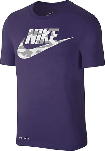 Nike Men's Dri-Fit Sportswear Logo Short Sleeve T Shirt (Medium, New Orchid) in Saudi Arabia