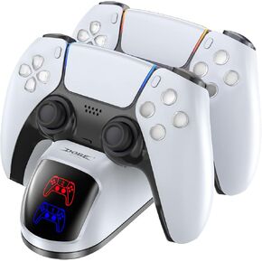 PS5 Controller Charging Station Compatible with PS5 Controller,DOBE Playstation 5 PS5 Controller Charger Dock Station with Fast Charging Speed in 2 Hours,PS5 Remote Charger Station with Charigng Cable in Kuwait