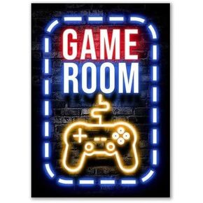 Ahee Game Room Poster, Game Controller Gamepad Poster Wall Decoration Game Room Game Room Art Decoration 6x8inch in Kuwait