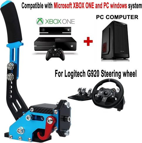 Obokidly Upgrade USB Handbrake Support G920 Compatible With XBOX ONE/XBOX ONE S For Simracing Game Sim Rig With Clamp Also Suitable For PC (Black) in Kuwait