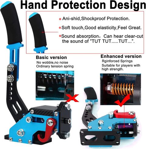Obokidly Upgrade USB Handbrake Support G920 Compatible With XBOX ONE/XBOX ONE S For Simracing Game Sim Rig With Clamp Also Suitable For PC (Black) in Kuwait