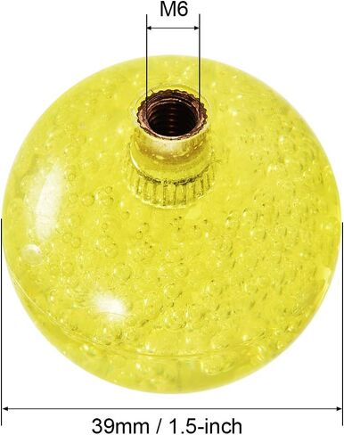 uxcell Joystick Ball Top Handle Rocker Round Head Arcade Game DIY Parts Replacement Crystal Yellow in Saudi Arabia
