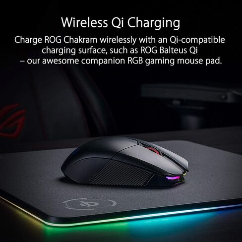 ASUS ROG Chakram Wireless Aura Sync RGB Gaming Mouse Optical Sensor 16000 DPI in Saudi Arabia