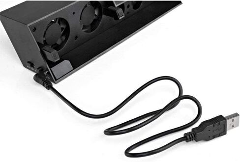 PS4 Cooling Fan 5 Fan System Station PS4 Turbo Fan USB External PS4 Cooler Temperature Control Cooling Fans - axGear in Saudi Arabia