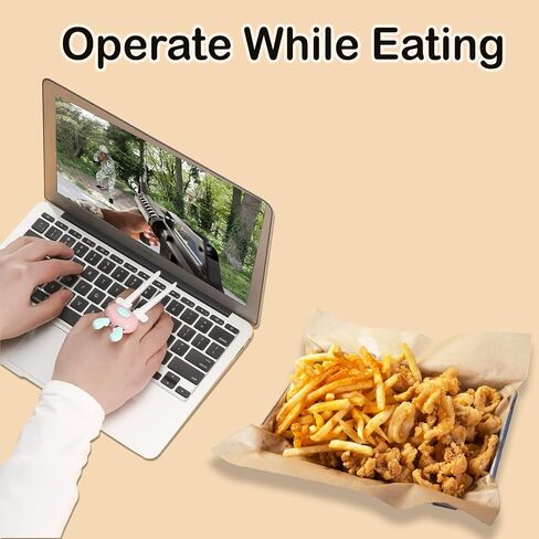 4pcs Gamer Finger Chopsticks, Snack Clips, Gaming Finger Sleeves, Game Controllers, Gaming Accessories, Mobile Phone Multicolor in Saudi Arabia