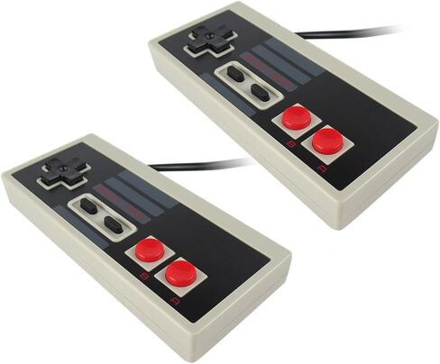 USonline911 2 Pack Classic Wired USB Controller Gamepad Joystick for NES Game Console Video Gaming Joypad for PC Mac Computer Windows in Saudi Arabia