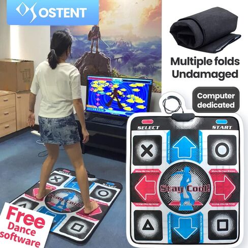 OSTENT USB Non-Slip Dancing Step Dance Mat Pad Blanket for PC Laptop Computer Video Game in Saudi Arabia