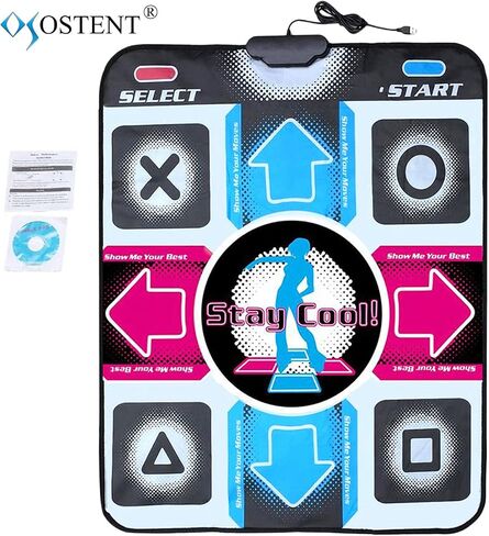 OSTENT USB Non-Slip Dancing Step Dance Mat Pad Blanket for PC Laptop Computer Video Game in Saudi Arabia