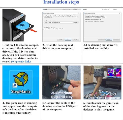 OSTENT USB Non-Slip Dancing Step Dance Mat Pad Blanket for PC Laptop Computer Video Game in Saudi Arabia
