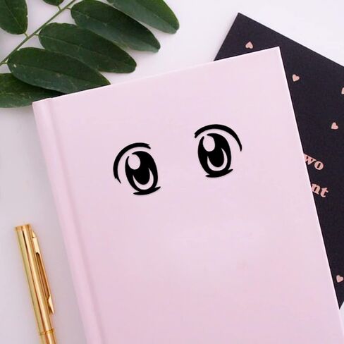CloudCave Anime Stickers - Vinyl Transfer Anime Eye Decals for Oculus Quest 2 Headset, Playstation VR 2, or Other VR Headsets w/White Background - Removable Decal for Laptop, Car, Wall & More in Saudi Arabia