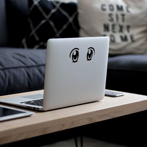 CloudCave Anime Stickers - Vinyl Transfer Anime Eye Decals for Oculus Quest 2 Headset, Playstation VR 2, or Other VR Headsets w/White Background - Removable Decal for Laptop, Car, Wall & More in Saudi Arabia