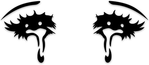 CloudCave Anime Stickers - Vinyl Transfer Anime Eye Decals for Oculus Quest 2 Headset, Playstation VR 2, or Other VR Headsets w/White Background - Removable Decal for Laptop, Car, Wall & More in Saudi Arabia