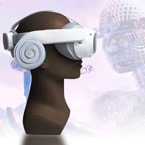 Silicone Ear Muffs+Adjustable Head Strap+Lens Protector Cover+Thumb Rocker Stick Caps Set for Pico 4 VR Headset Accessories in Saudi Arabia