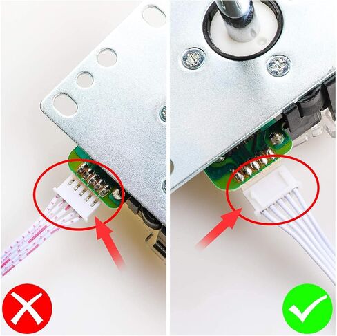 EG STARTS Arcade 2 Player Zero Delay USB Encoder إلى أجهزة التحكم في ألعاب الكمبيوتر، أزرار عصا التحكم Arcade للكمبيوتر الشخصي، MAME، Raspberry Pi، Arcade1Up - 3x مخرجات طاقة حمراء (5Pin + Happ Style) in Kuwait