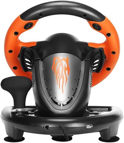 PXN V3 Pro Gaming Steering Wheel with Pedals | Dual Motor Vibration Feedback, Beginner Sim Racing Wheel for PC, PS4, Xbox Series S, Xbox Series X, Xbox One and Switch in Kuwait