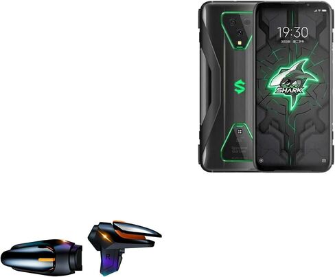 BoxWave Gaming Gear Compatible with Xiaomi Black Shark 4 (Gaming Gear by BoxWave) - Touchscreen QuickTrigger Auto, Trigger Buttons Autofire Gaming Mobile FPS for Xiaomi Black Shark 4 - Jet Black in Saudi Arabia