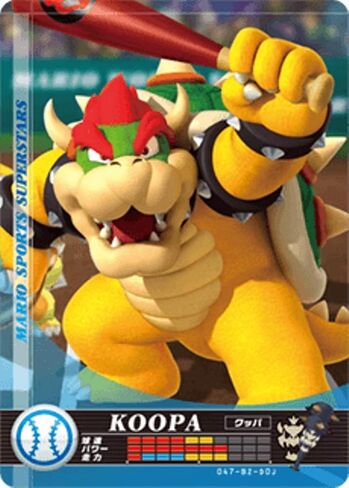 Nintendo Mario Sports Superstars Amiibo Card Baseball Bowser for Nintendo Switch, Wii U, and 3DS in Saudi Arabia