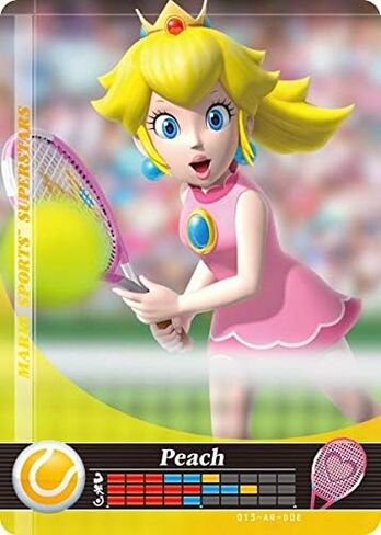 Nintendo Mario Sports Superstars Amiibo Card Tennis Peach for Nintendo Switch, Wii U, and 3DS in Saudi Arabia