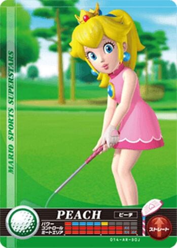 Nintendo Mario Sports Superstars Amiibo Card Golf Peach for Nintendo Switch, Wii U, and 3DS in Saudi Arabia