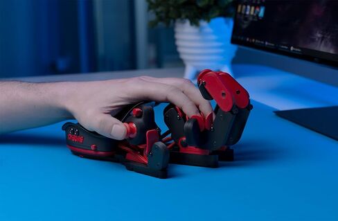 AZERON Cyborg Gaming Keypad – One Handed for PC – with Analog Thumbstick and 29 Programmable Keys – 3D Printed Customized – for Righties (Galaxy Purple) in Saudi Arabia