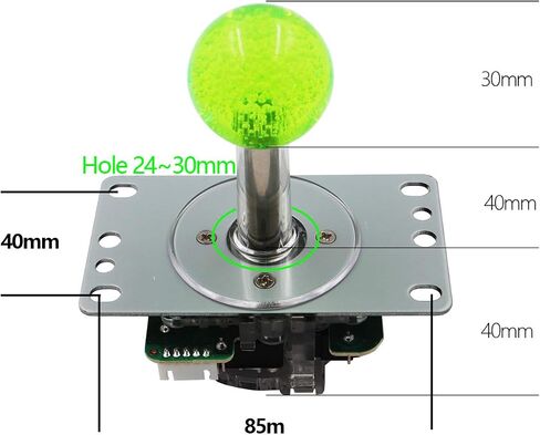 SJ@JX Arcade Game Controller USB Encoder DIY Kit LED Cherry MX Microswitch Lamp Button 4-8way LED Joystick Gamepad Code Board for Xbox 360 Nintendo Switch Hit Box Raspberry Pi PS3 PC Andriod in Saudi Arabia