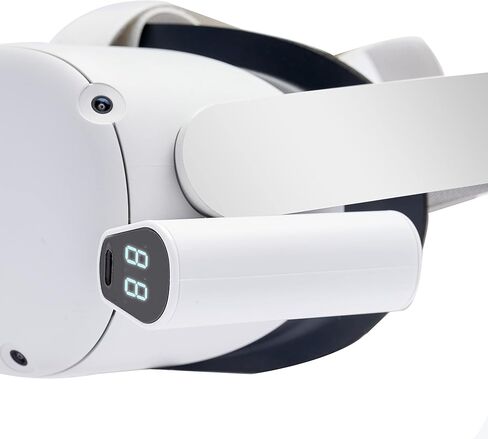 باور بانك 5000 مللي امبير في الساعة من ان فاينيس لبطارية اوكيولوس كويست 2 وكويست الممتدة، ملحقات اوكيولوس كويست 2 لوقت تشغيل اضافي 1.5 ساعة، شاحن سريع 20 بي دي، مؤشر مستوى البطارية LED in Kuwait