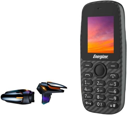 BoxWave Gaming Gear Compatible with Energizer E2 (Gaming Gear by BoxWave) - Touchscreen QuickTrigger Auto, Trigger Buttons Autofire Gaming Mobile FPS for Energizer E2 - Jet Black in Saudi Arabia
