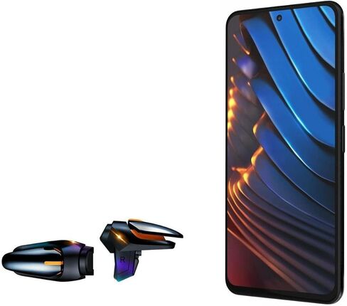 BoxWave Gaming Gear Compatible with Poco Xiaomi X3 GT (Gaming Gear by BoxWave) - Touchscreen QuickTrigger Auto, Trigger Buttons Autofire Gaming Mobile FPS for Poco Xiaomi X3 GT - Jet Black in Saudi Arabia