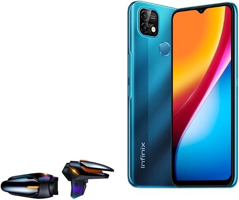 BoxWave Gaming Gear Compatible with Infinix Smart 5 Pro (Gaming Gear by BoxWave) - Touchscreen QuickTrigger Auto, Trigger Buttons Autofire Gaming Mobile FPS for Infinix Smart 5 Pro - Jet Black in Saudi Arabia
