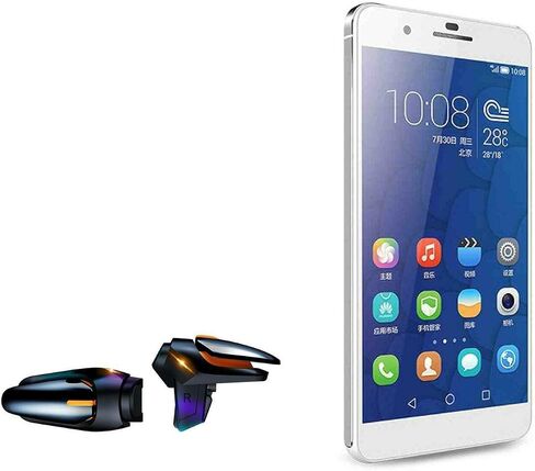 BoxWave Gaming Gear Compatible with Honor 6 Plus (Gaming Gear by BoxWave) - Touchscreen QuickTrigger Auto, Trigger Buttons Autofire Gaming Mobile FPS for Honor 6 Plus - Jet Black in Saudi Arabia