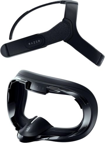 Razer Adjustable VR Head Strap System and VR Facial Interface for Meta Quest 2 Bundle - Designed for All Head Shapes - Soft, Adjustable Straps - Ergonomic Design in Kuwait
