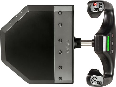 Logitech G PRO Flight Yoke System, Professional Simulation Yoke and Throttle Quadrant, 3 Modes, 75 Programmable Controls, Configurable Throttle Knobs, Steel Shaft, USB, PC - Black in Saudi Arabia