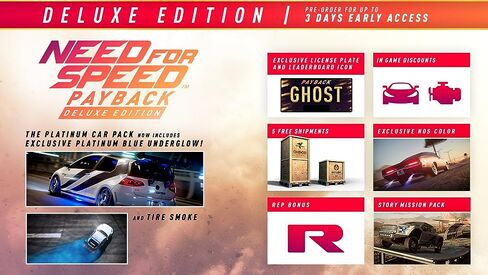 Need for Speed Payback Deluxe Edition - PlayStation 4 in Saudi Arabia