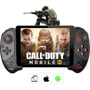 Megadream Wireless Mobile Controller Gamepad Joystick for iPad iOS iPhone 14/13/12, Android Samsung Tablet PC - MFi Certified - 18+ Hour Battery Life - Call of Duty - Apex Legends, Black