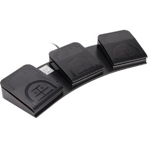 USB Triple Foot Pedal, Multifunction Foot Switch, Supports 3 Key Custom Program, Ergonomic Design Providing Comfort for Feet, PC Foot Pedal for Game Media Instrument in Kuwait