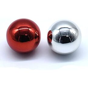 Arcity 2 Pcs Arcade Joystick Ball Top Chrome Handle Rocker Round Head for Arcade Fighting Joystick Game DIY Parts Kit Replacement M6 Purple and Purple Durable New in Saudi Arabia