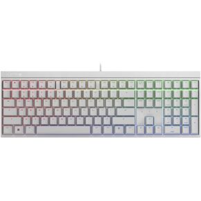 Cherry XTRFY MX 2.0S, Wired Mechanical Gaming Keyboard with RGB-Lighting, Designed in Germany, Full Key Rollover, Anti Ghosting, MX Silent RED Switches, White in Kuwait