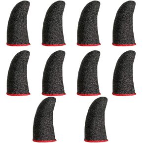 قفازات UKCOCO الواقية لوحدة التحكم في الألعاب، مجموعات أكمام من الألياف المضادة للعرق وغير المخصصة للألعاب، أغطية أغطية أصابع الألعاب لألعاب الهاتف المحمول (10 قطع) قفازات واقية على الموضة in Kuwait