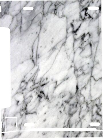 VWAQ Game Skins For Wii U Console and Gamepad - White Marble Print Decals - WGC7 in Kuwait