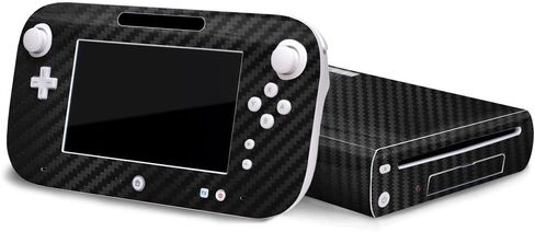 Nintendo Wii U Skin - NEW - CARBON FIBER system skins faceplate decal mod in Kuwait