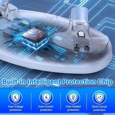 محطة شحن لـ PS VR2، محطة شحن PSVR2 مع مؤشر LED، قاعدة شحن PS VR2 لوحدة تحكم PSVR 2، ملحقات PS VR2 مع واجهة مغناطيسية من النوع C، كابل شحن من النوع C in Kuwait