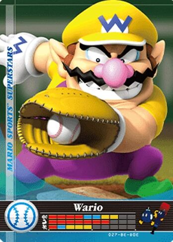 Nintendo Mario Sports Superstars Amiibo Card Baseball Wario for Nintendo Switch, Wii U, and 3DS in Saudi Arabia