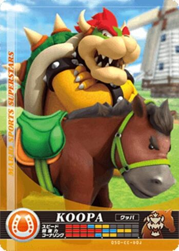 Nintendo Mario Sports Superstars Amiibo Card Horse Racing Bowser for Nintendo Switch, Wii U, and 3DS in Saudi Arabia
