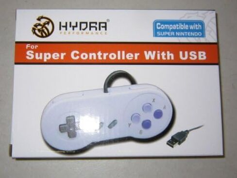 Hydra Performance SNES CONTROLLER USB SUPER NINTENDO GAMEPAD ALSO FOR PC in Saudi Arabia