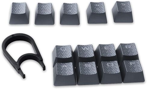 أغطية مفاتيح بإضاءة خلفية HUYUN FPS بديلة للوحة مفاتيح الألعاب Corsair Cherry MX (أسود) in Kuwait