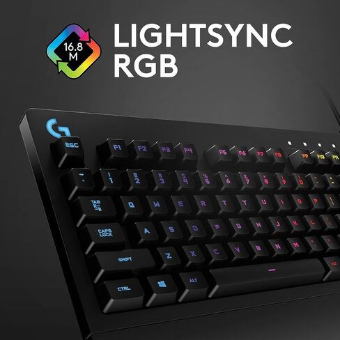 Logitech Prodigy G213 Wired Membrane Gaming Keyboard with RGB Backlighting Black in Kuwait