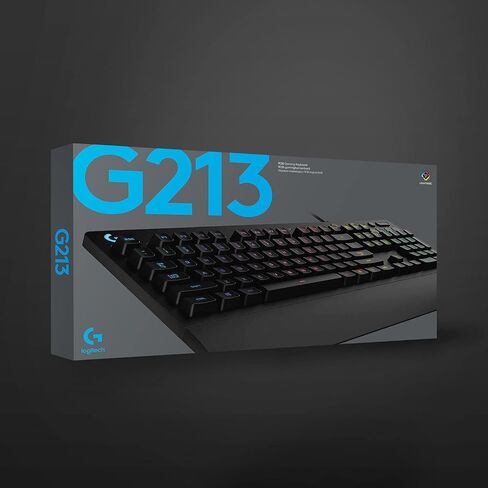 Logitech Prodigy G213 Wired Membrane Gaming Keyboard with RGB Backlighting Black in Kuwait