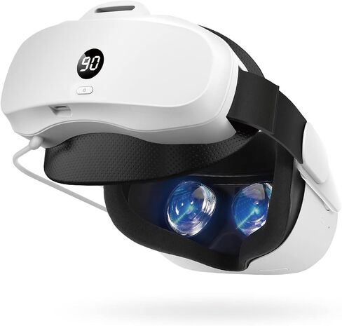 حزمة بطارية VirtualBuff بقدرة 8000 مللي أمبير في الساعة لجهاز Meta Oculus Quest 2 - وقت تشغيل مضاعف وراحة معززة، مع مؤشر LED لمستوى البطارية، وحزام Elite لإعادة التوازن، وملحقات سماعات الواقع الافتراضي in Saudi Arabia